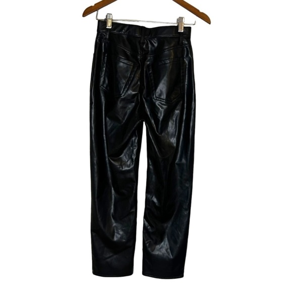 Abercrombie & Fitch Curve Love Vegan Leather Ankle Straight Pant - Picture 9 of 15